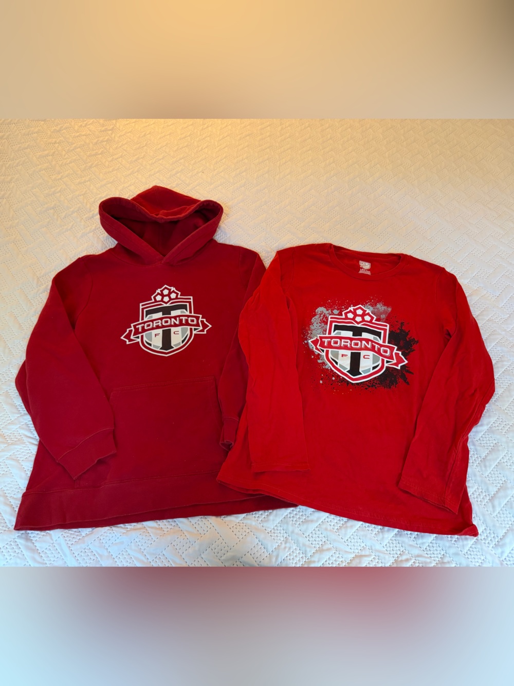Fanatics Red Pullover Hoodie with Printed Logo